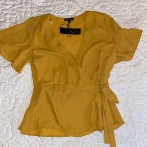 Front Wrap Blouse (NEW WITH TAGS)